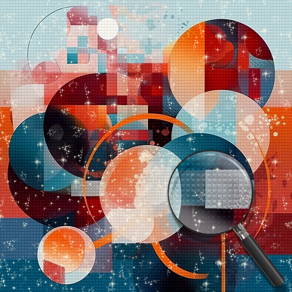 Abstract Round Geometric Pattern Diamond Painting