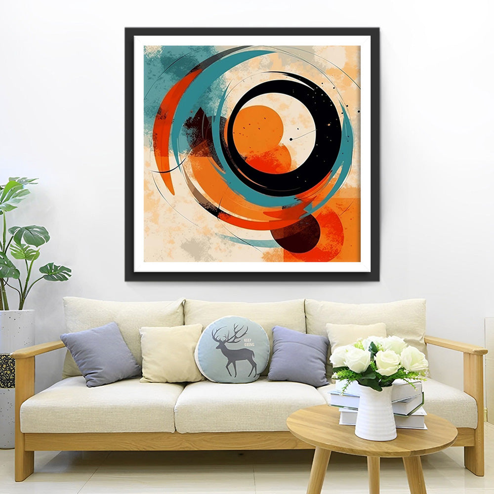 Abstract Round Pattern Diamond Painting