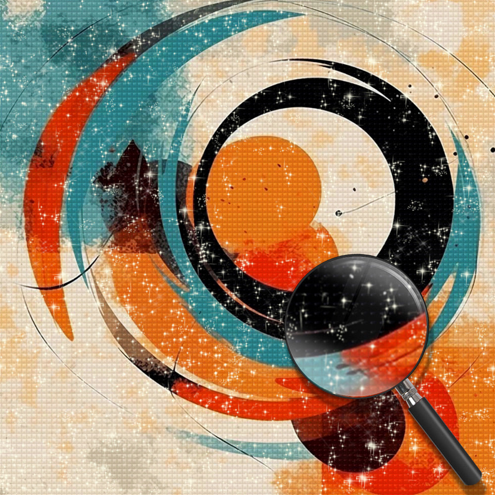 Abstract Round Pattern Diamond Painting