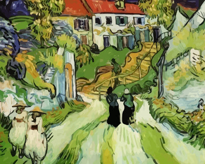 Abstract Small Town Diamond Painting