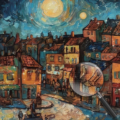 Abstract Style City Diamond Painting