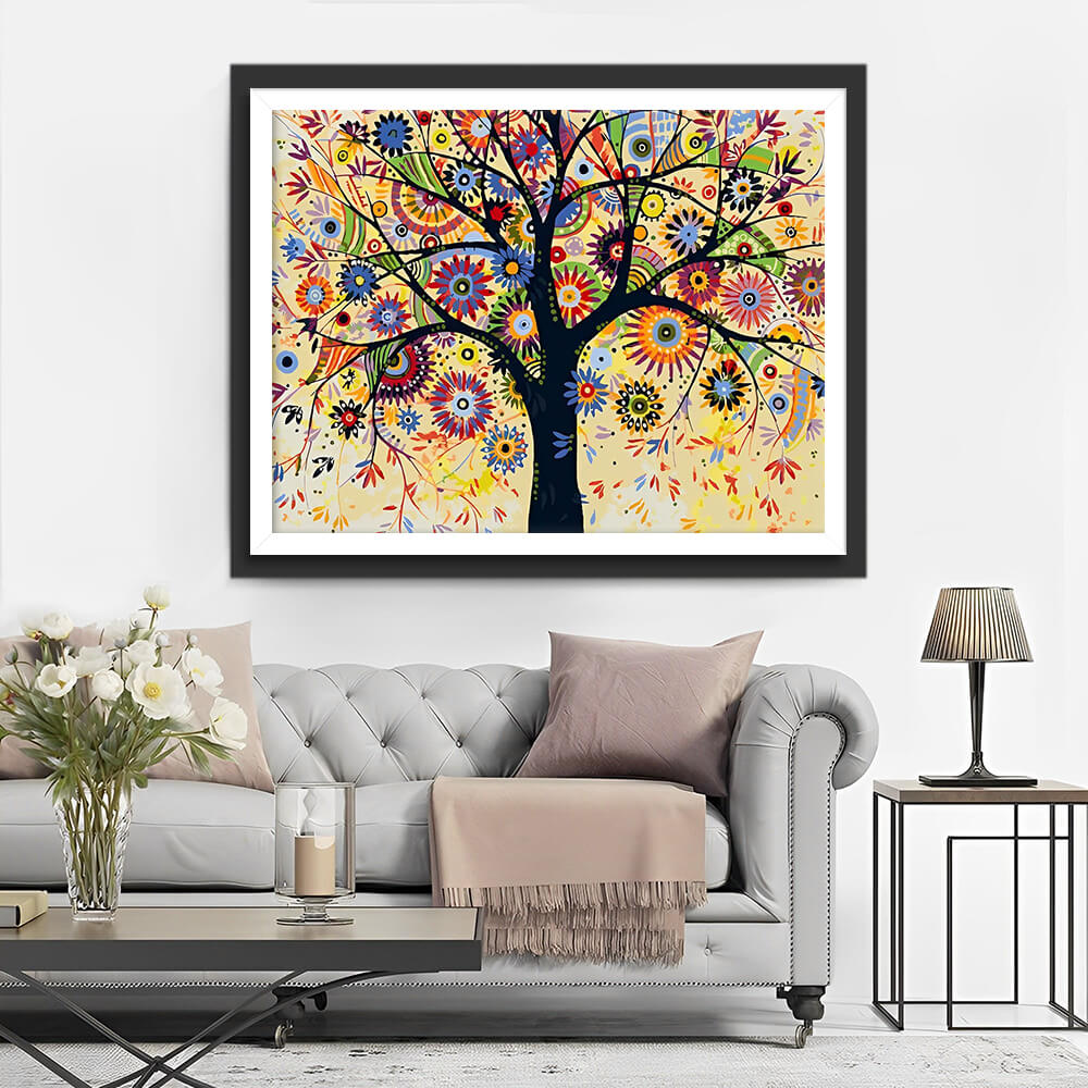Abstract Tree Diamond Painting