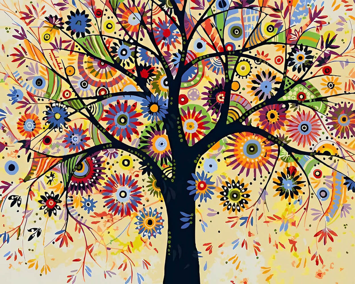 Abstract Tree Diamond Painting