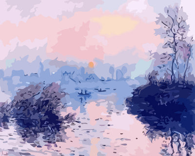 Abstract Watercolor Landscape Diamond Painting