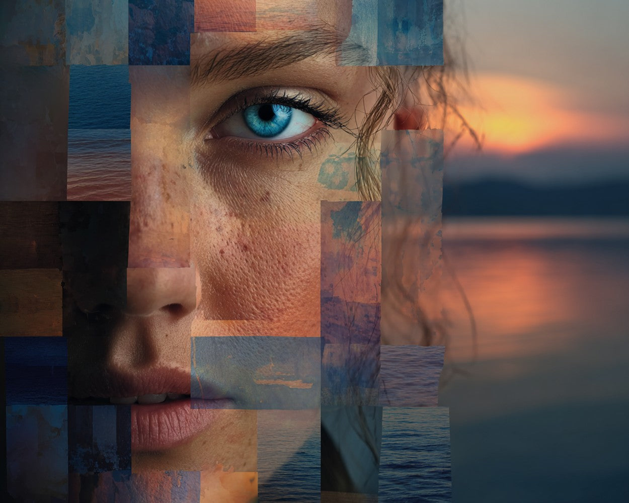 Abstract Woman and Sea Diamond Painting