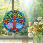 Acrylic Colorful Tree of Life Diamond Painting Hanging Pendant