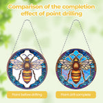 Acrylic Golden Queen Bee Diamond Painting Hanging Pendant