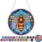Acrylic Golden Queen Bee Diamond Painting Hanging Pendant