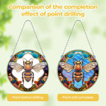 Acrylic Industrious Bee Diamond Painting Hanging Pendant