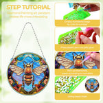 Acrylic Industrious Bee Diamond Painting Hanging Pendant