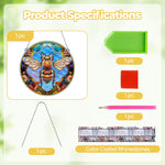 Acrylic Industrious Bee Diamond Painting Hanging Pendant