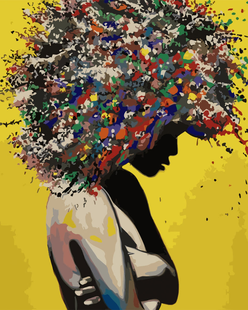Afro Hairstyles for African Women Diamond Painting