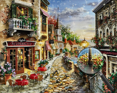 Afternoon Restaurant Diamond Painting