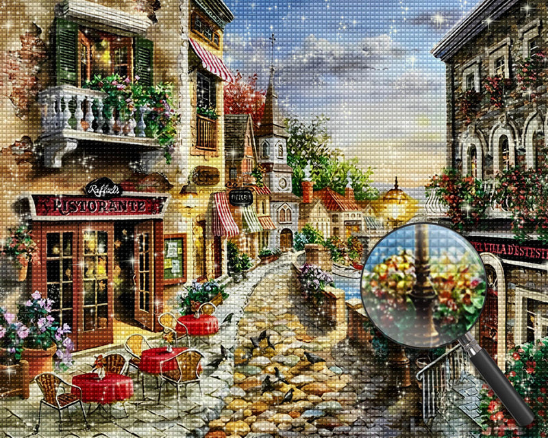Afternoon Restaurant Diamond Painting