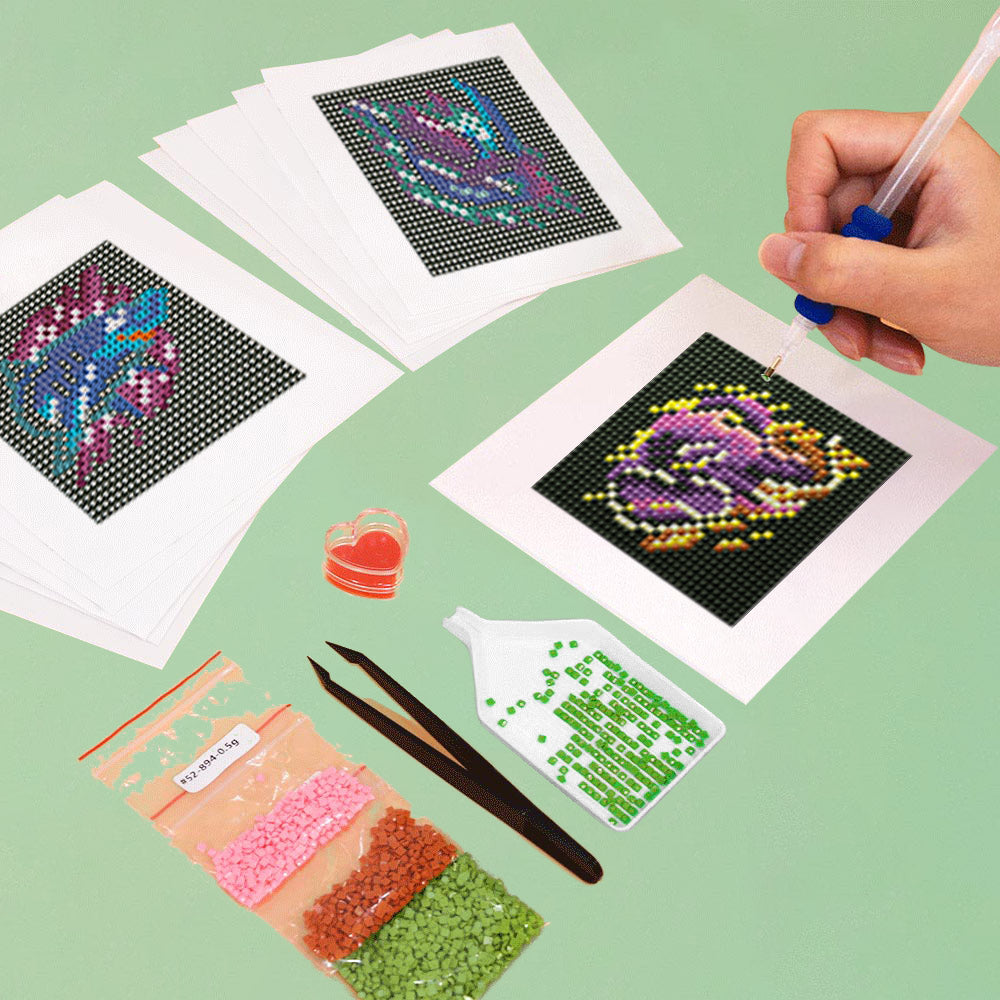 Animals Series 10Pcs - Mini Diamond Painting Kit