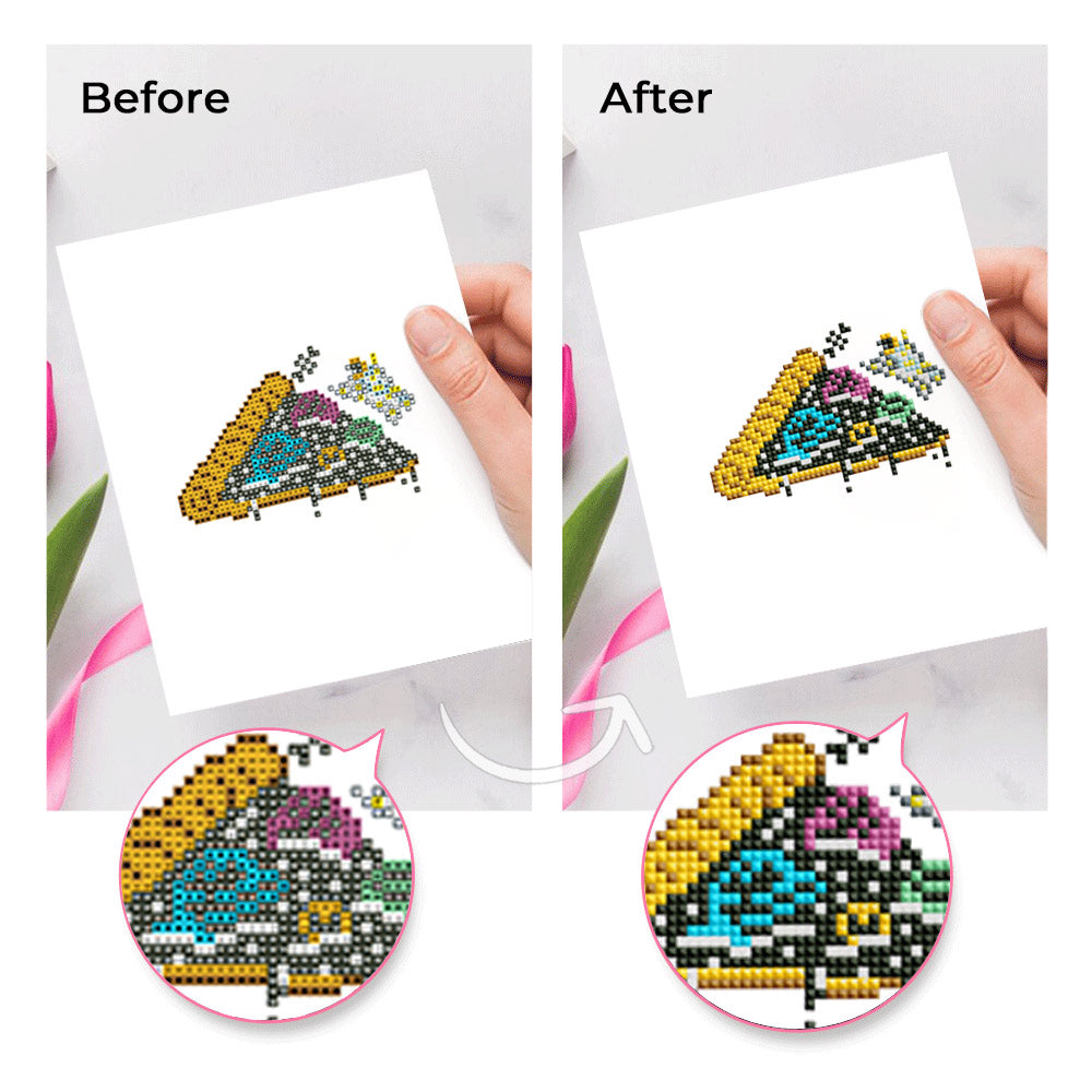 Astronauts and the Moon 12Pcs - Mini Diamond Painting Kit