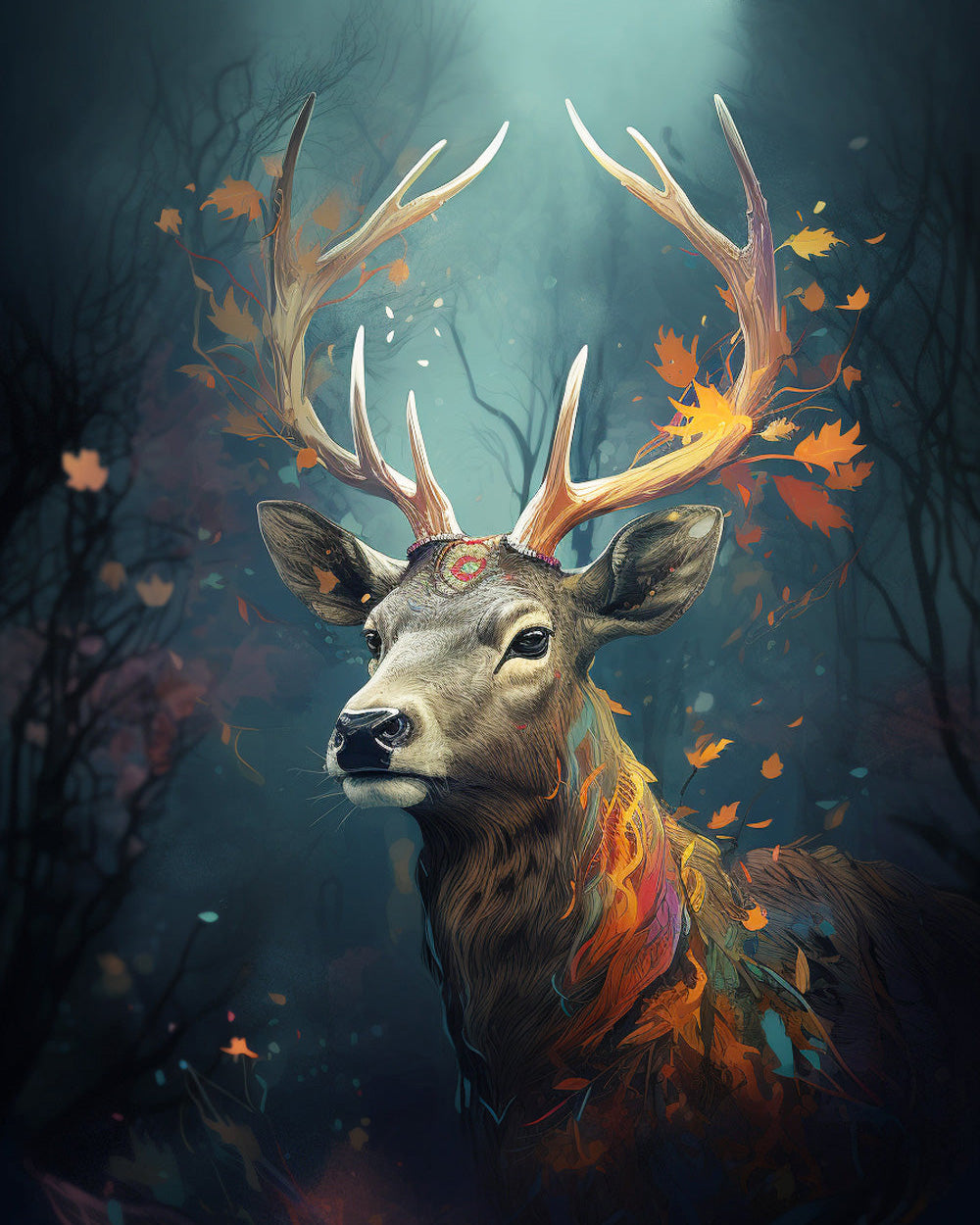 Autumn Deer Diamond Painting