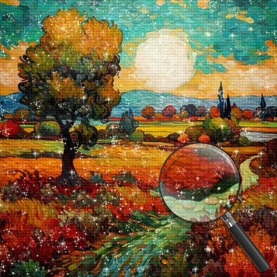 Autumn Fields Diamond Painting