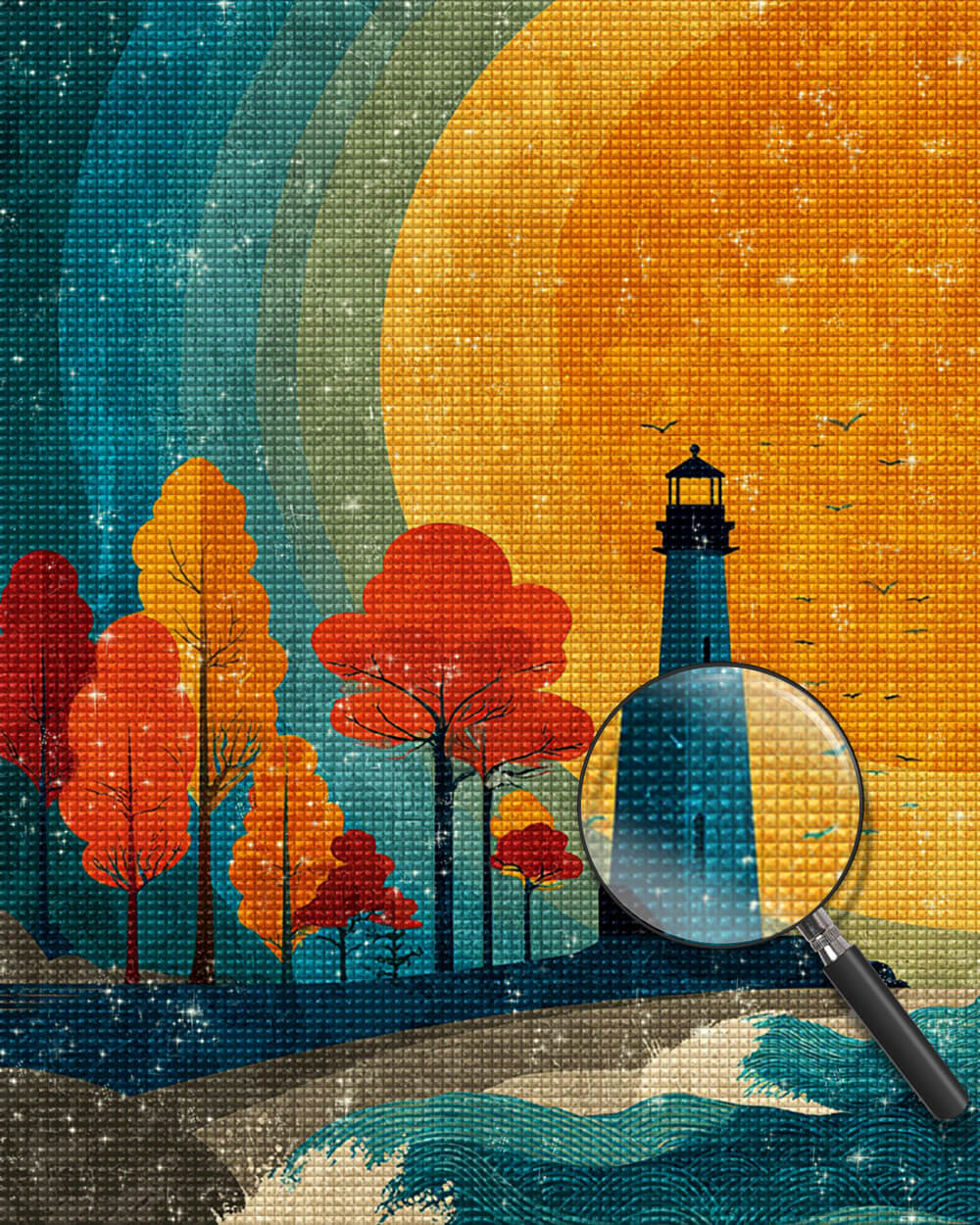 Autumn Lighthouse Diamond Painting