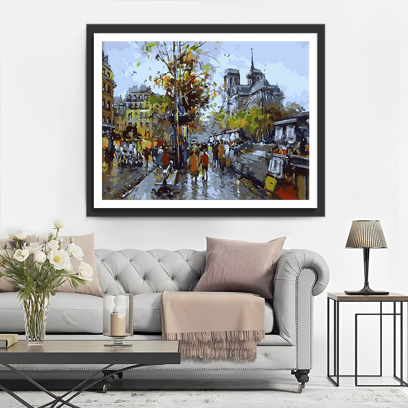 Autumn Street Diamond Painting