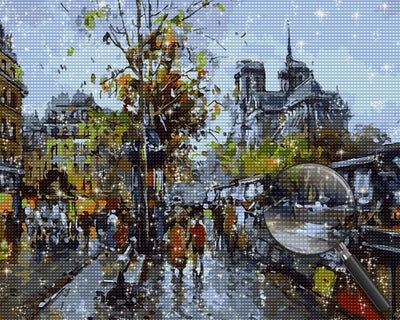 Autumn Street Diamond Painting