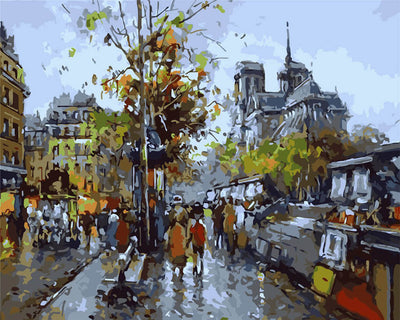 Autumn Street Diamond Painting