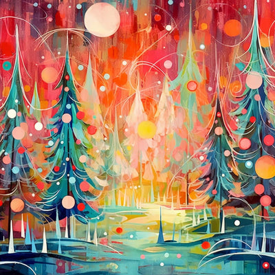 Beautiful Christmas Tree Diamond Painting