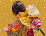 Beautiful Woman and Colorful Poppies Diamond Painting