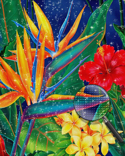 Bird of Paradise Flowers Diamond Painting