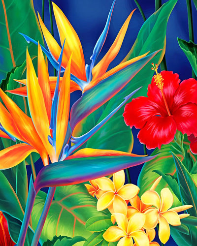 Bird of Paradise Flowers Diamond Painting