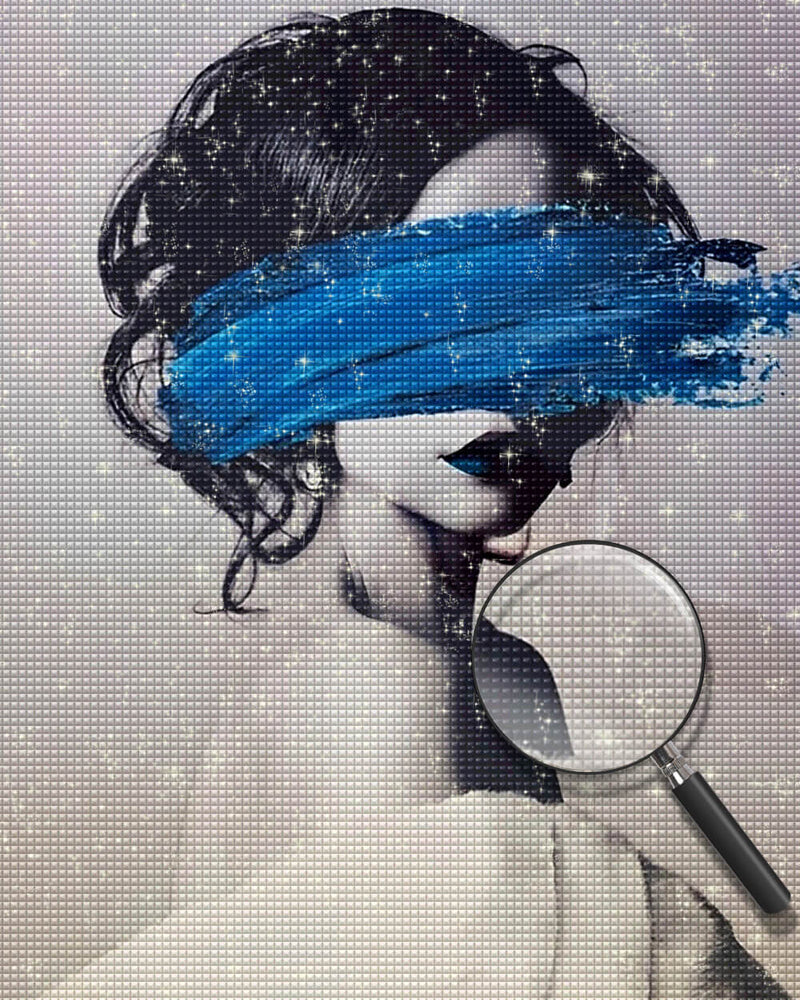 Blindfolded Woman Diamond Painting