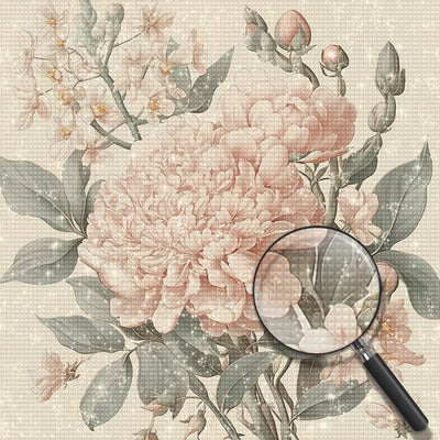 Blooming Chrysanthemum and Buds Diamond Painting