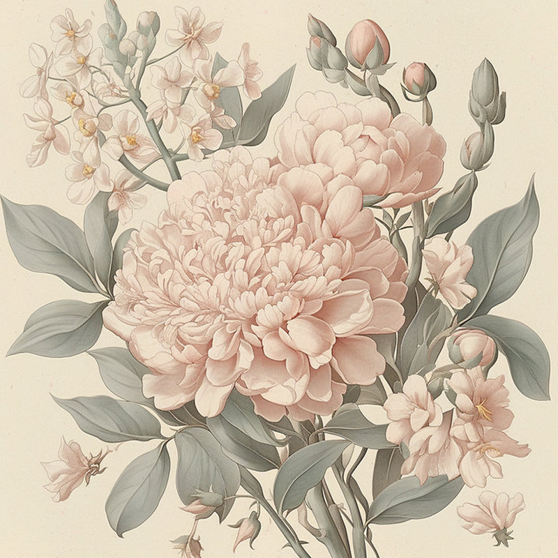 Blooming Chrysanthemum and Buds Diamond Painting