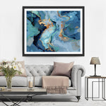 Blue Abstract Pattern Diamond Painting