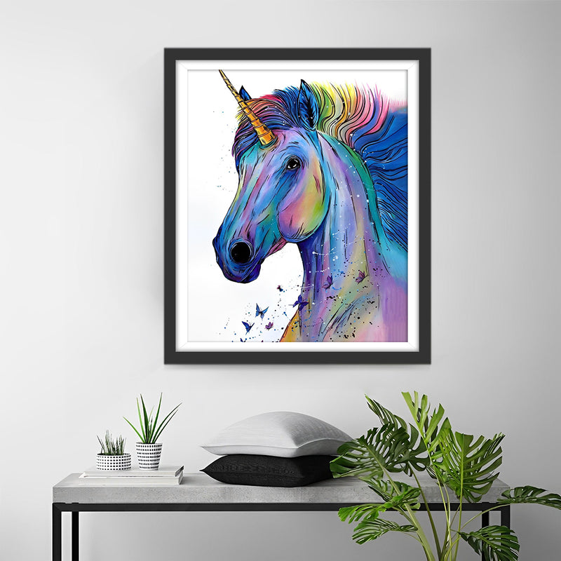 Blue and Purple Unicorn Diamond Painting