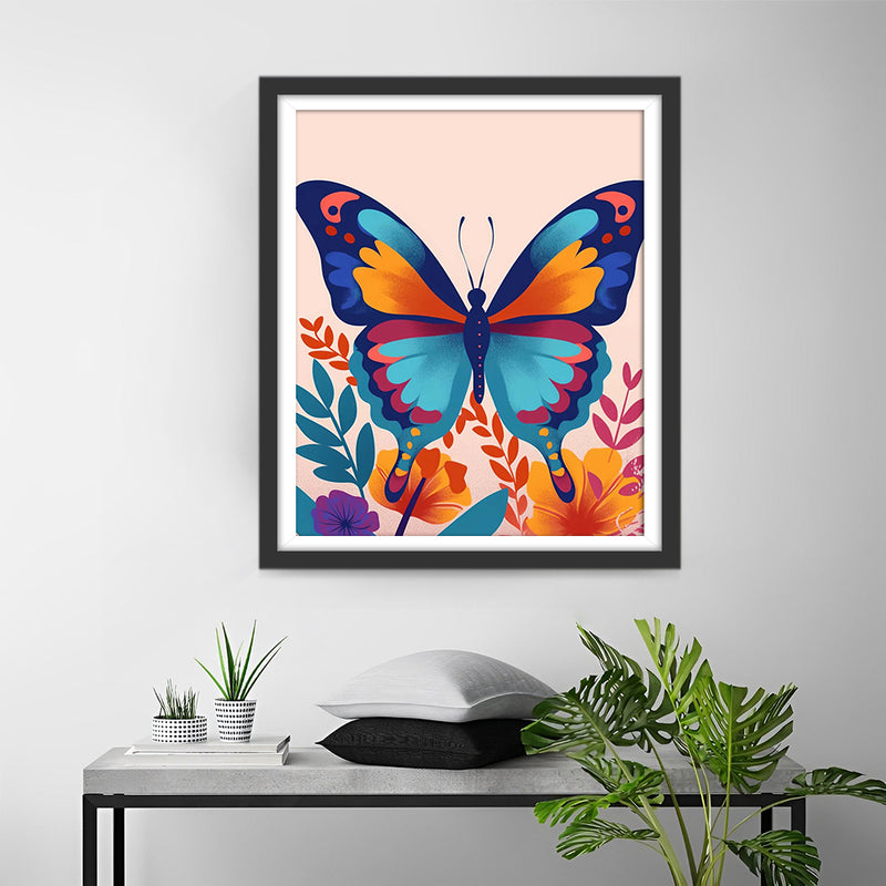 Blue Butterfly Diamond Painting 