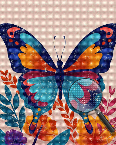 Blue Butterfly Diamond Painting