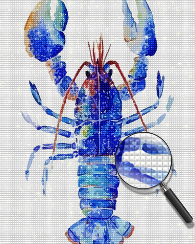 Blue Lobster Diamond Painting