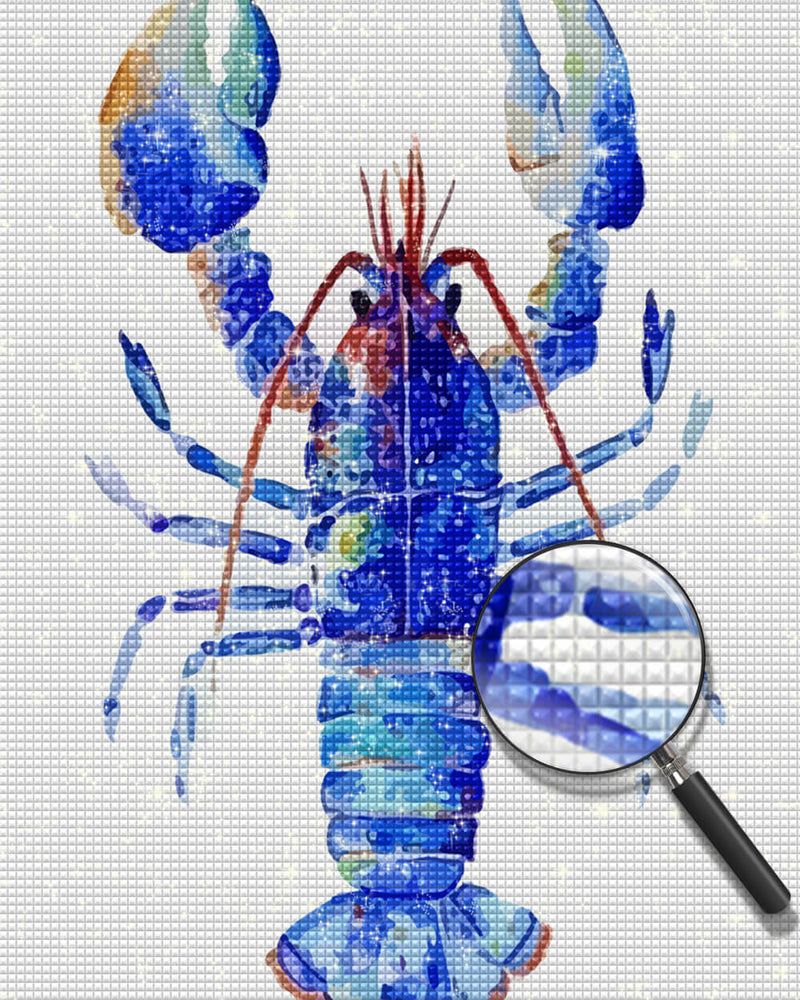Blue Lobster Diamond Painting