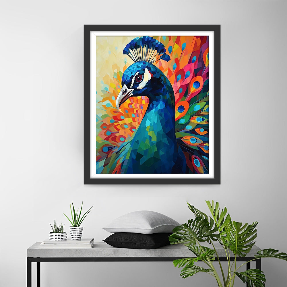 Blue Peacock Diamond Painting