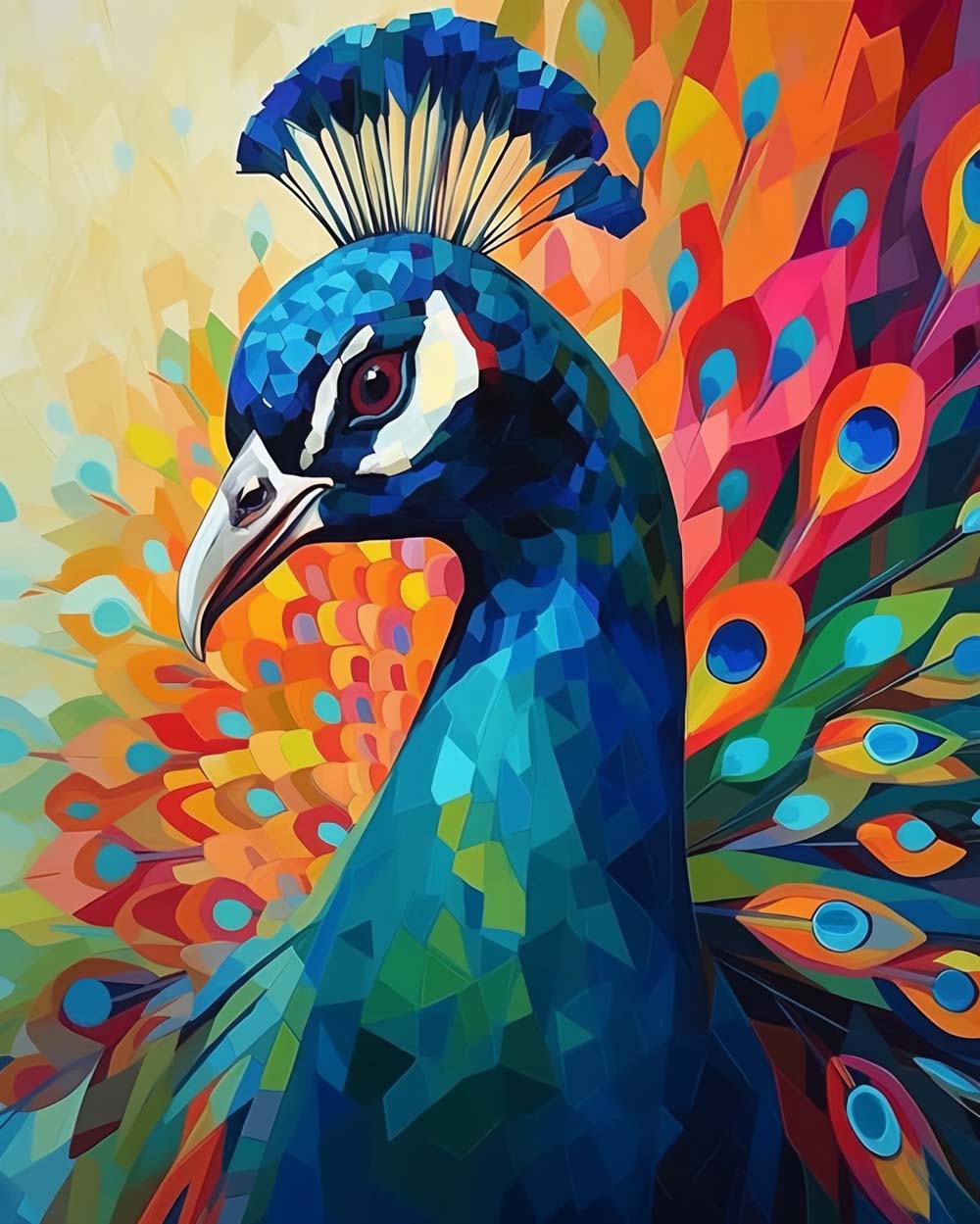Blue Peacock Diamond Painting