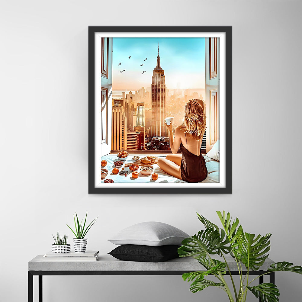 Breakfast for City Women Diamond Painting
