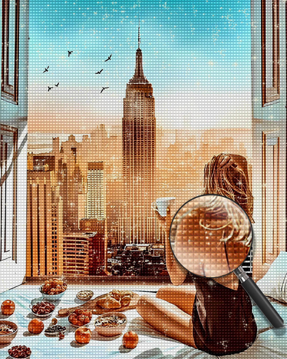 Breakfast for City Women Diamond Painting