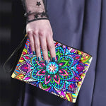 Brilliant Lotus Mandala Diamond Painting Wrist Bag