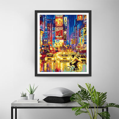 Bustling City Night View Diamond Painting