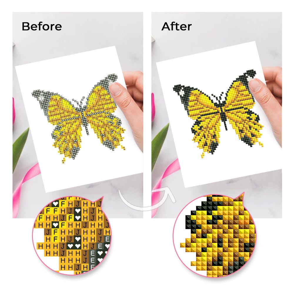 Butterfly Collection 12Pcs - Mini Diamond Painting Kit