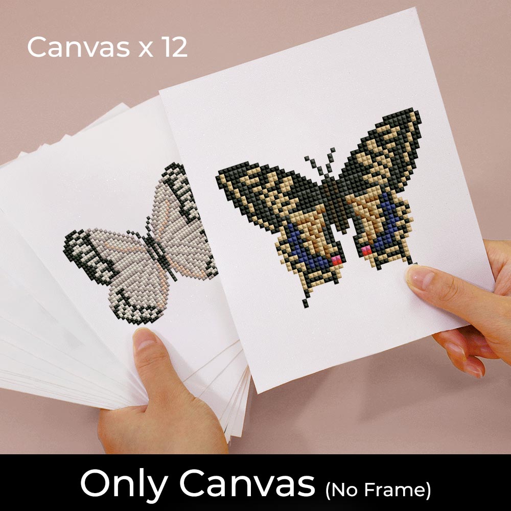 Butterfly Collection 12Pcs - Mini Diamond Painting Kit