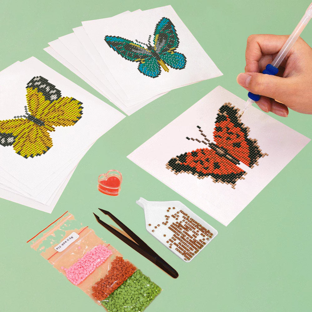Butterfly Specimen 12Pcs - Mini Diamond Painting Kit