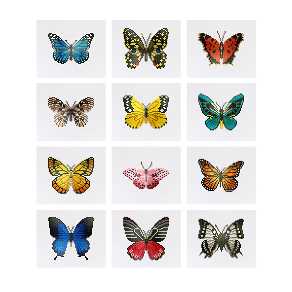 Butterfly Specimen 12Pcs - Mini Diamond Painting Kit