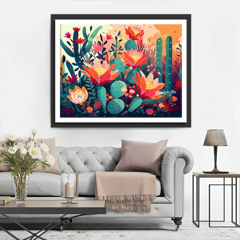 Cactus Flowers Diamond Painting